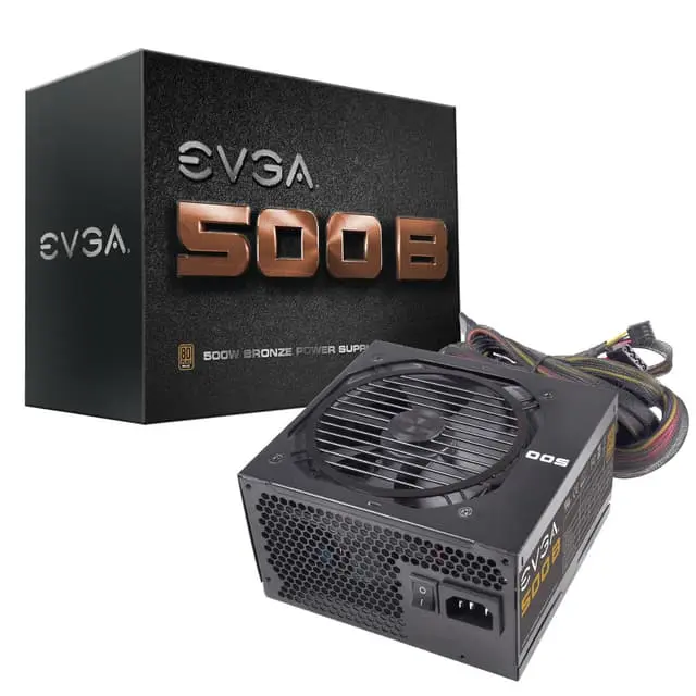 EVGA 500B strømforsyningsenhet 500 W 24-pin ATX ATX Sort