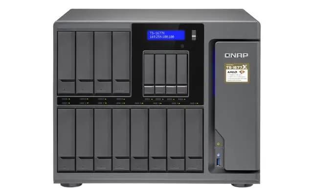 QNAP TS-1677X NAS Tower Ethernet/bredbåndsforbindelse Sort 1700