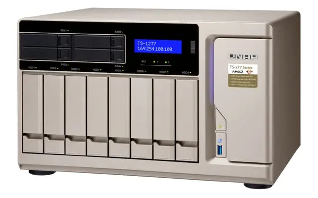 QNAP TS-1277 NAS Tower Ethernet/bredbåndsforbindelse Gull 1700