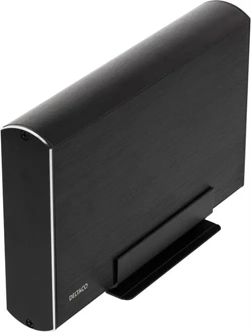 Deltaco MAP-GD34U3 harddiskkabinett HDD-kabinett Sort 3.5"