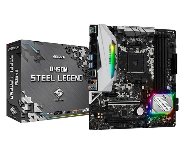 Asrock B450M Steel Legend AMD B450 AM4 Micro ATX