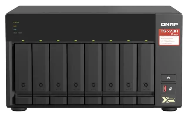 QNAP TS-873A NAS Tower Ethernet/bredbåndsforbindelse Sort V1500B