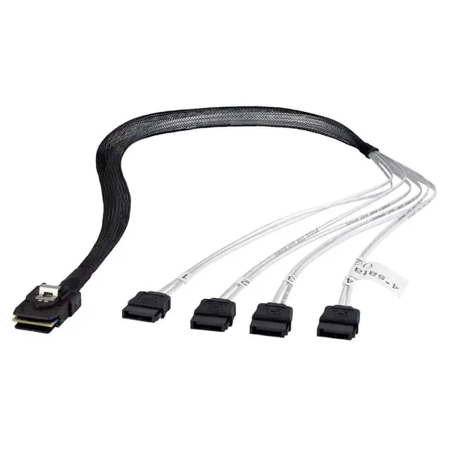 Fantec 2166 Serial Attached SCSI (SAS)-kabel 0,7 m Sort