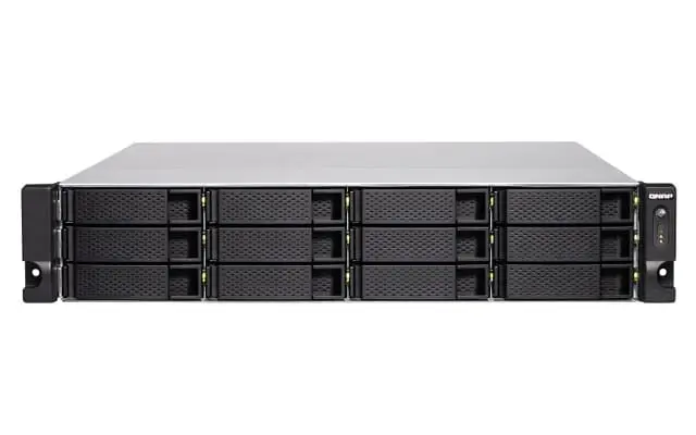 QNAP TS-1886XU-RP NAS Ethernet/bredbåndsforbindelse Aluminium, Sort