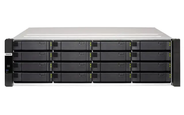 QNAP ES1686dc NAS Rack (3U) Ethernet/bredbåndsforbindelse Sort D-2142IT