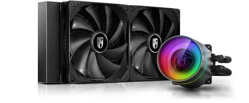 DeepCool Castle 280EX Prosessor All-in-one liquid cooler 14 cm Sort 1 stykker