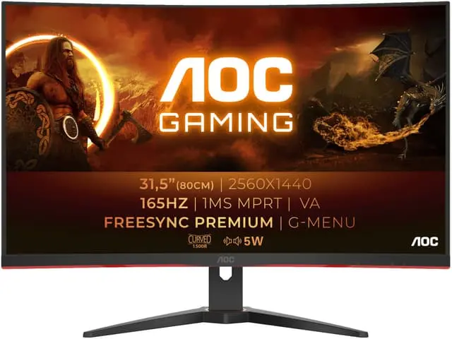 AOC CQ32G2SE/BK 31,5" buet gamingskjerm