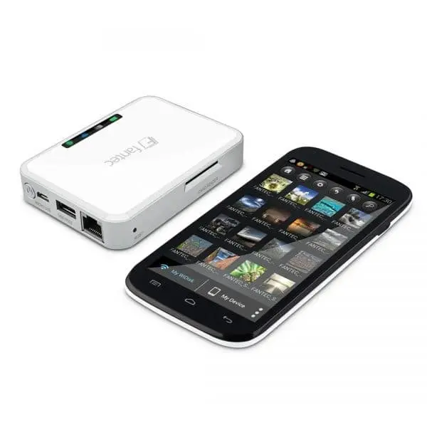 Fantec MWiD25-DS dock-stasjon til mobiltelefon Smarttelefon Hvit