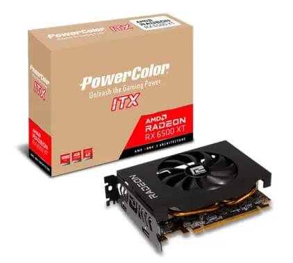 PowerColor AXRX 6500XT 4GBD6-DH grafikkort AMD Radeon RX 6500 XT 4 GB GDDR6