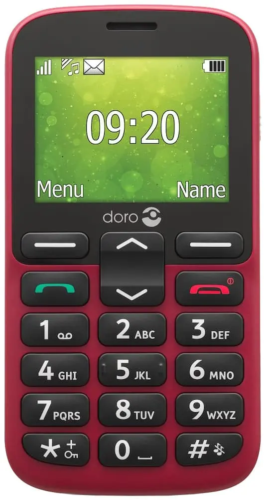 Doro 1385 mobiltelefon (rød) - 2G