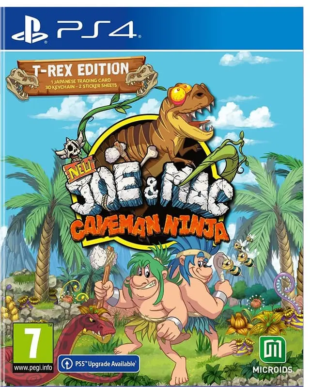 New Joe & Mac: Caveman Ninja - T-Rex Edition (PS4)