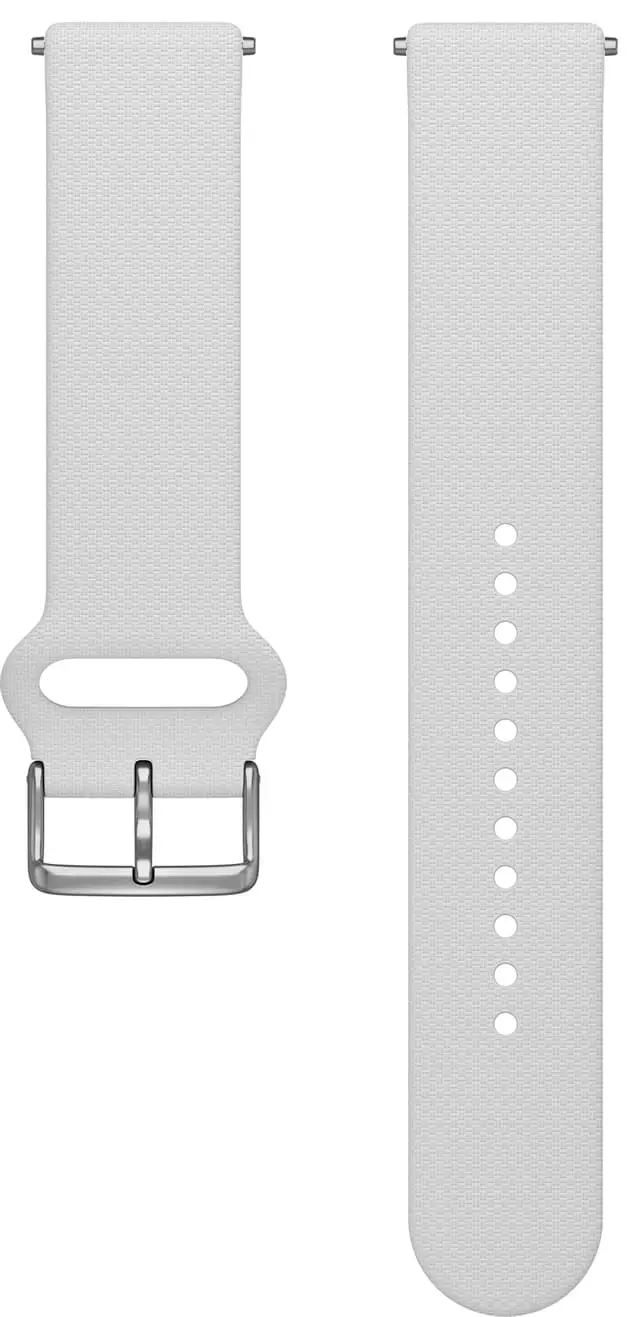 Polar silikonreim 20mm (hvit)