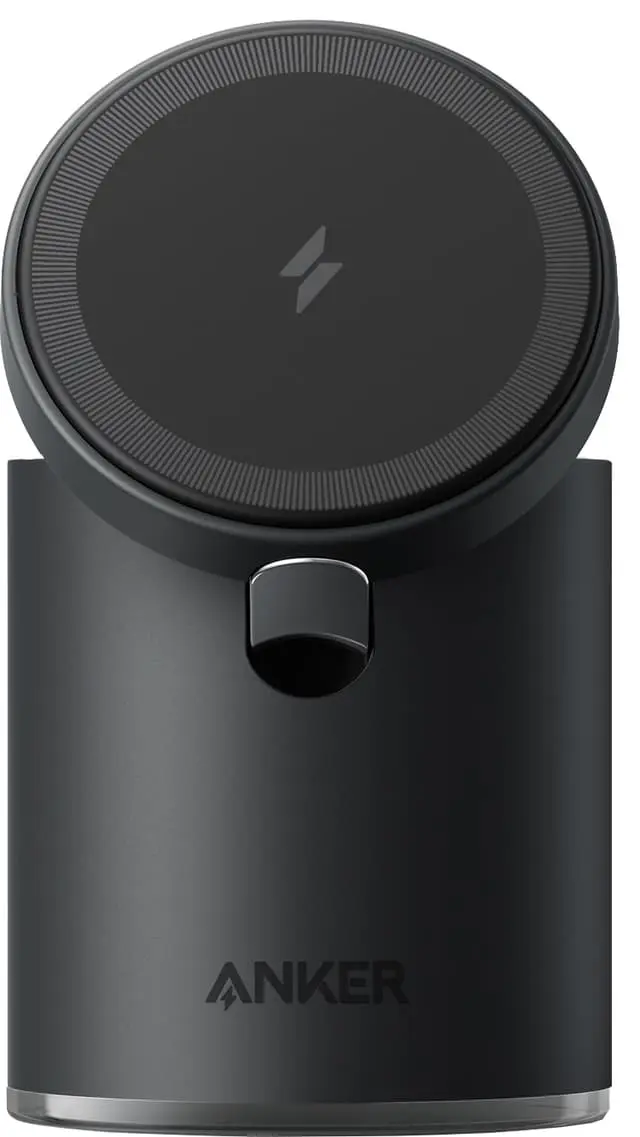 Anker PowerWave Mag-Go 2-i-1 ladestasjon (sort)