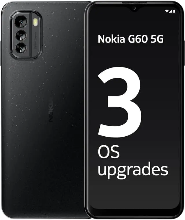 Nokia G60 5G smarttelefon 4/64GB (sort)