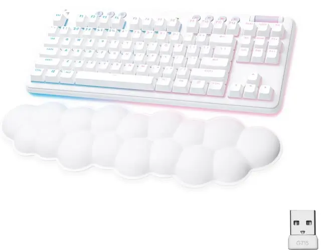 Logitech G G715 Tactile gamingtastatur (hvit)