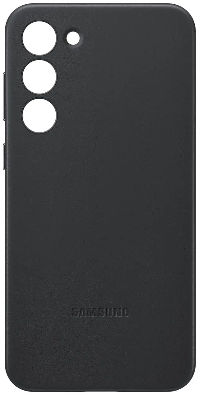 Samsung Galaxy S23 Leather deksel (sort)