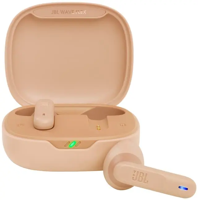 JBL Wave Flex helt trådløse in-ear hodetelefoner (beige)
