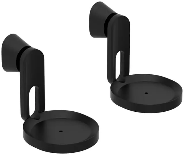 Sonos veggbrakett for høyttalere (2-pakning) (sort)