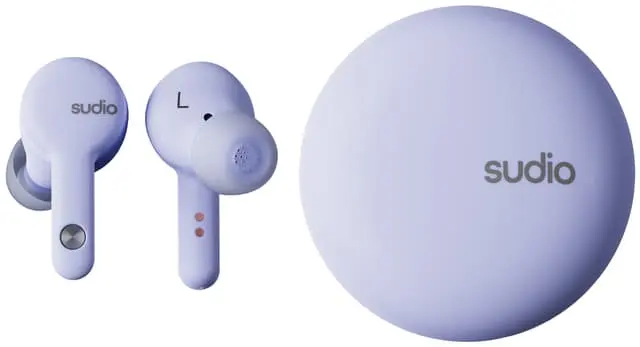 Sudio A2 trådløse in-ear hodetelefoner (lilla)