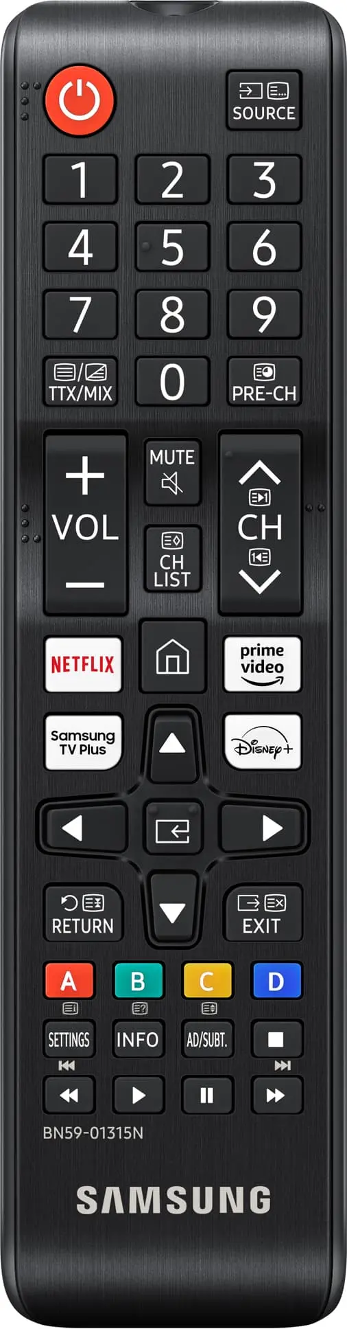 Samsung VGTM1240AN/XC TV fjernkontroll