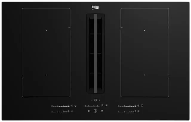 Beko platetopp med ventilator HIXI84701UP innebygd