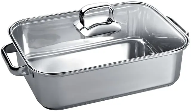 Siemens roastpanne med glasslokk HZ390011