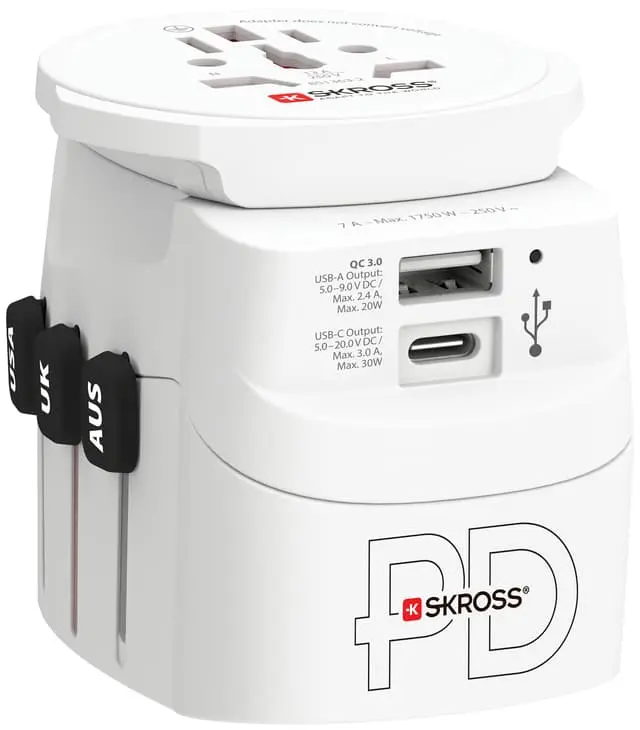 SKross Pro Light USB-A/USB-C 30PD reiseadapter 3310225