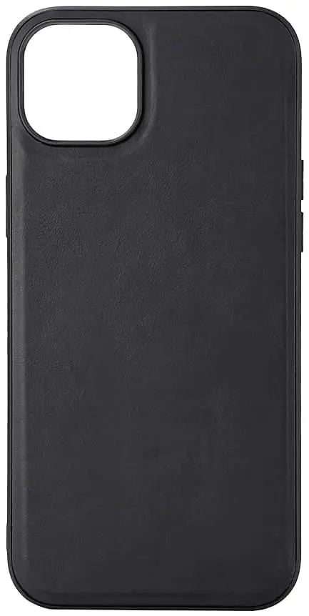Buffalo iPhone 15 Plus Leather MagSeries deksel (sort)