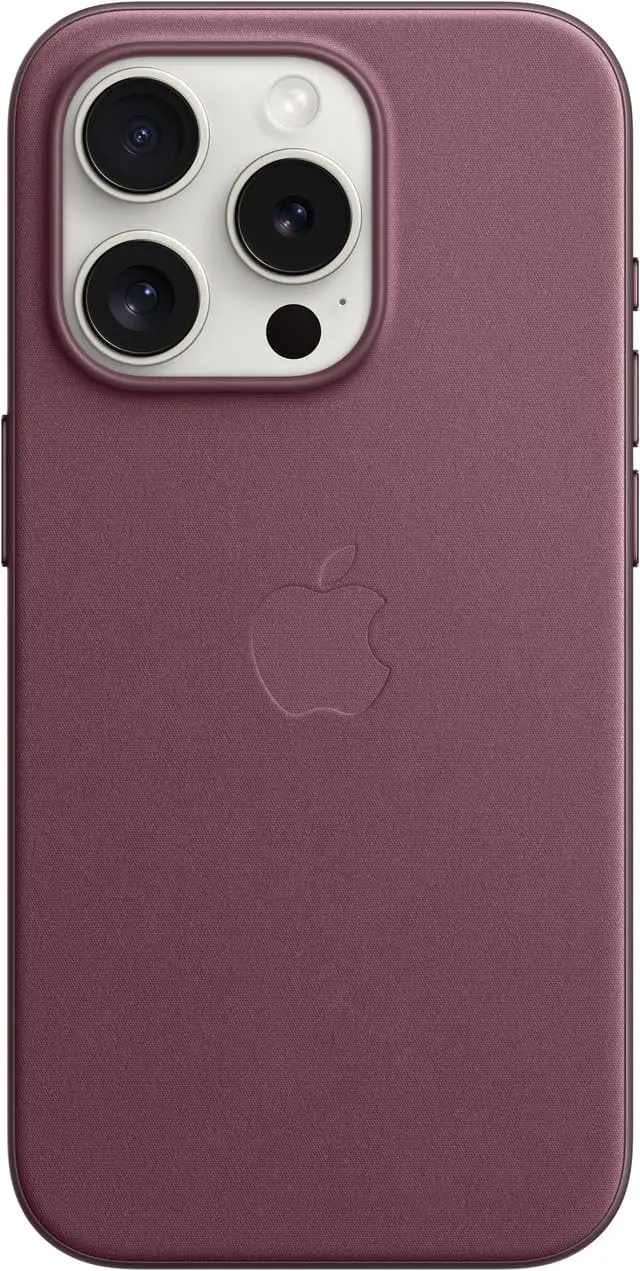 iPhone 15 Pro FineWoven deksel med MagSafe (morbær)
