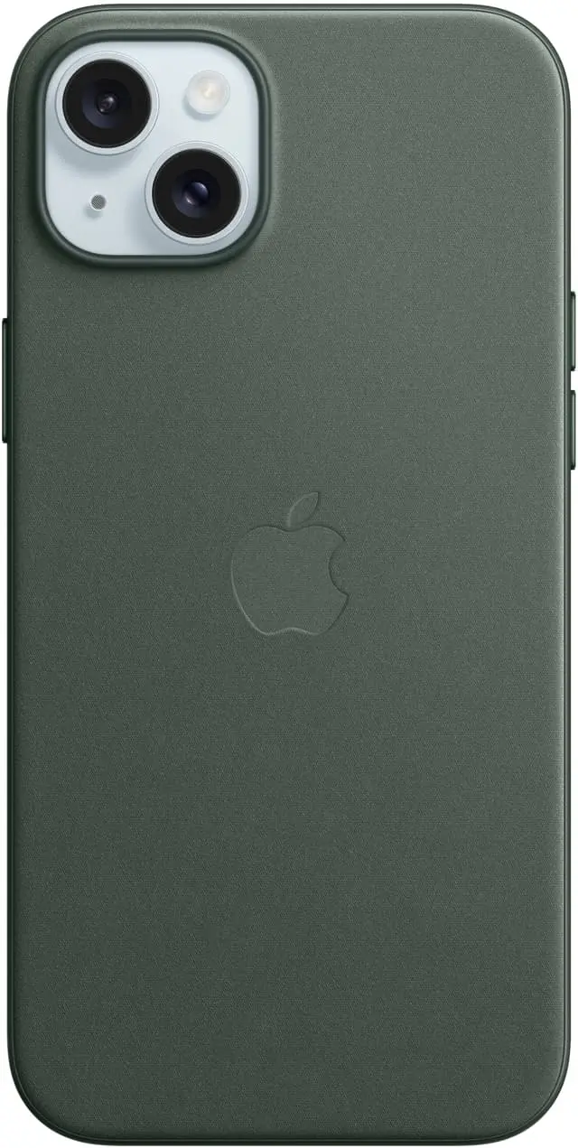 iPhone 15 Plus FineWoven deksel med MagSafe (eviggrønn)