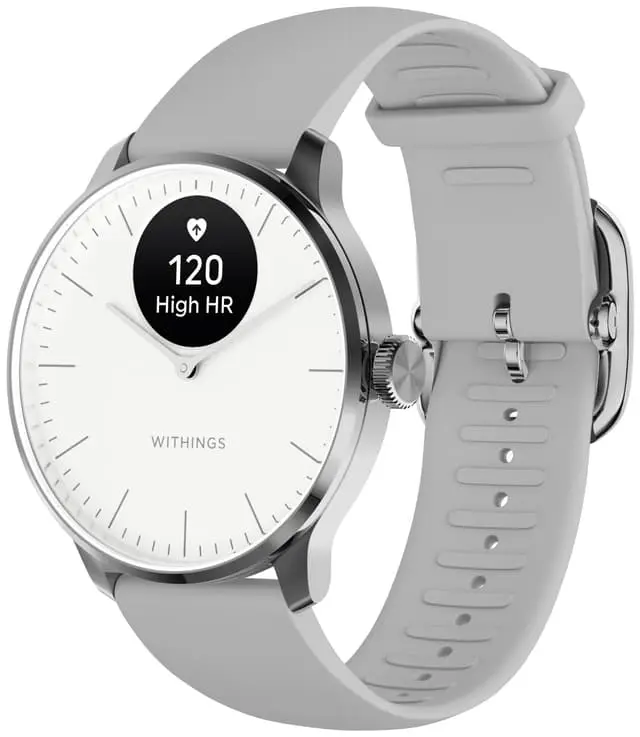 Withings ScanWatch Light hybrid smartklokke 37mm (hvit)