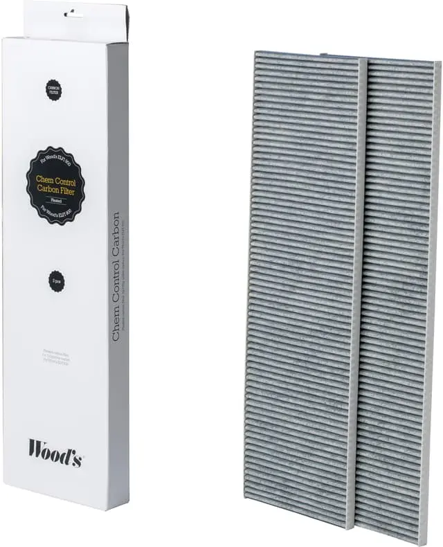 Woods kullfilter til luftrenser WCA901P (2-pk)