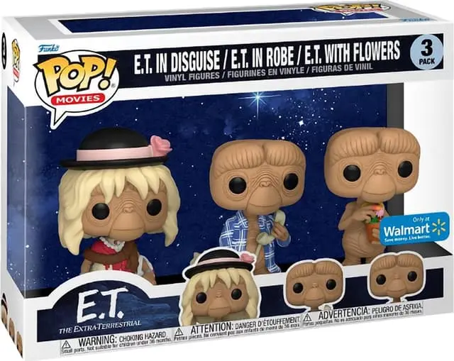 Funko Pop! Exclusive E.T. 40th anniversary figurer 3-pakning