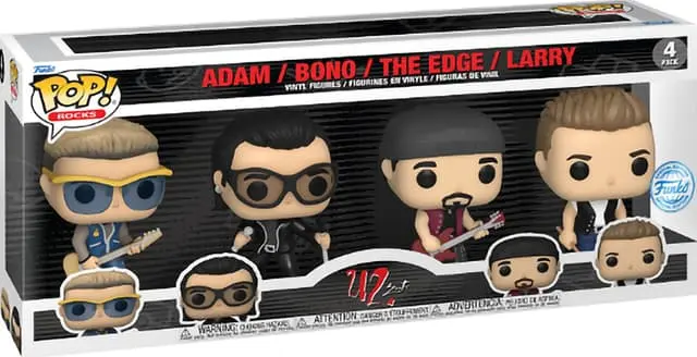 Funko Pop! Exclusive U2 ZooTV figurer 4-pk