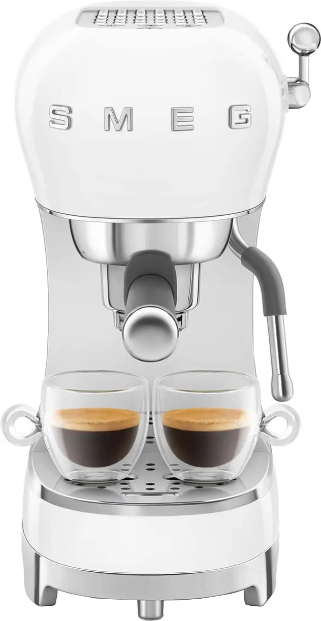 Smeg 50's style kaffemaskin ECF02WHEU (hvit)