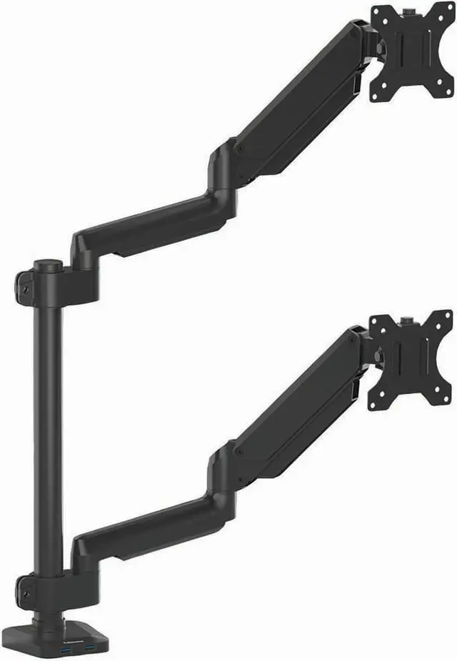 Fellowes Platinum dobbel horisontal skjermholder (sort)
