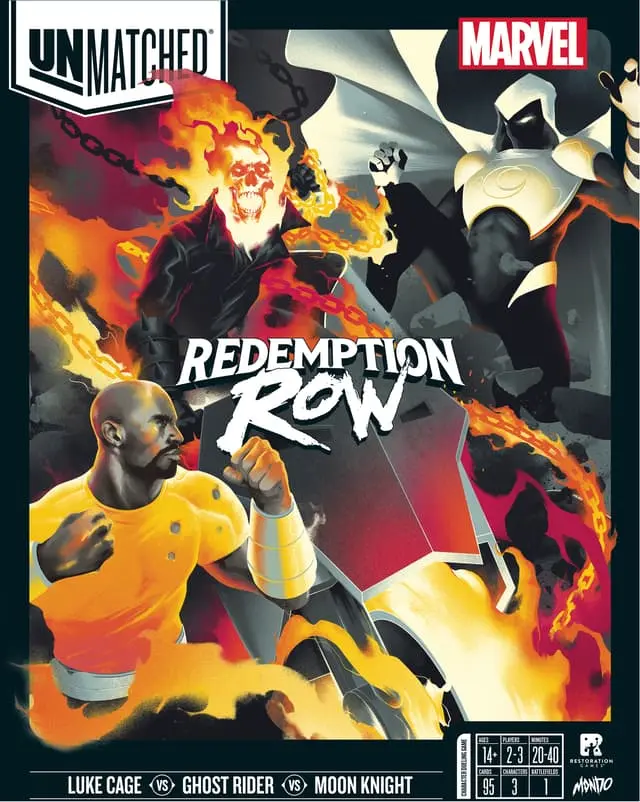 Play Unmatched Marvel: Redemption Row brettspill