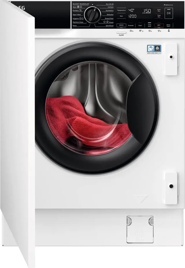AEG Serie 8000 Kombinert Vaskemaskin/Tørketrommel L8WBI864T3 (8/4kg)