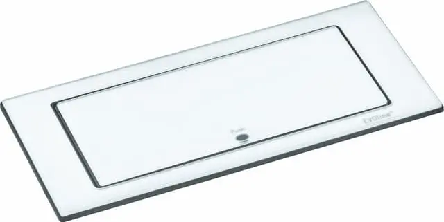 EVOline BackFlip stikkontakt (white glass)