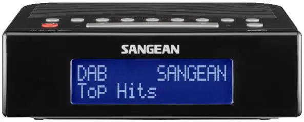Sangean DCR-89+ klokkeradio radio (sort)
