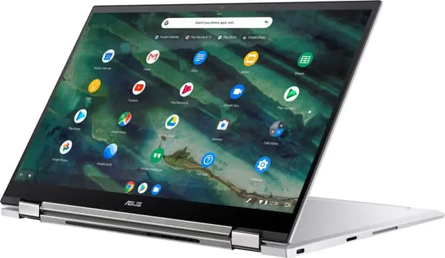 Asus Chromebook Flip C436, 14" 2-i-1 bærbar PC (sølv/sort)