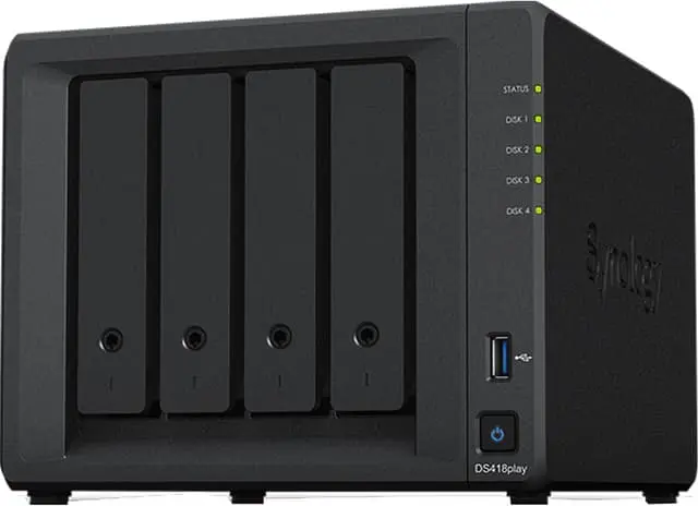 Synology DiskStation DS418play 4-Bay personlig NAS-system