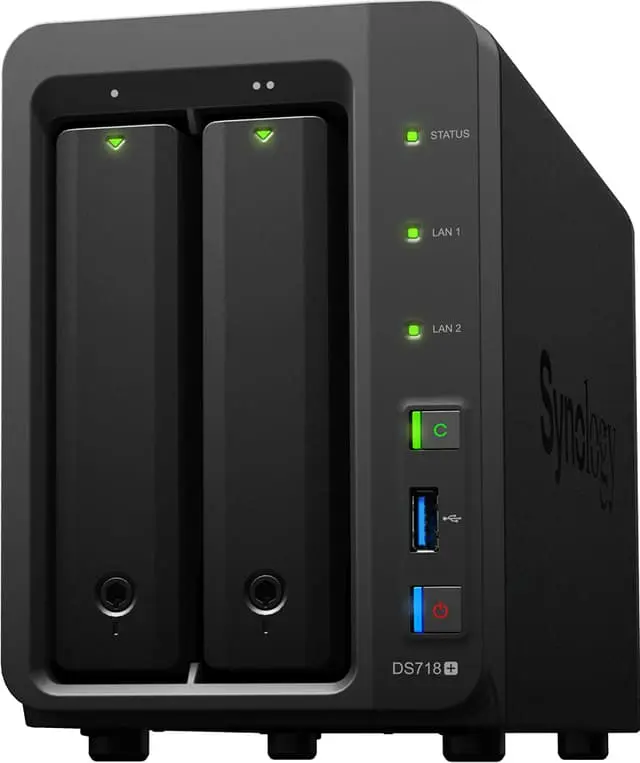 Synology DiskStation DS718+ 2-Bay personlig NAS system