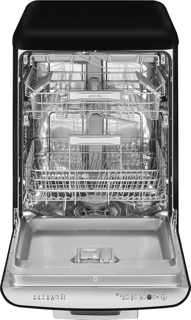 Smeg 50's Style oppvaskmaskin LVFABBL2 (sort)