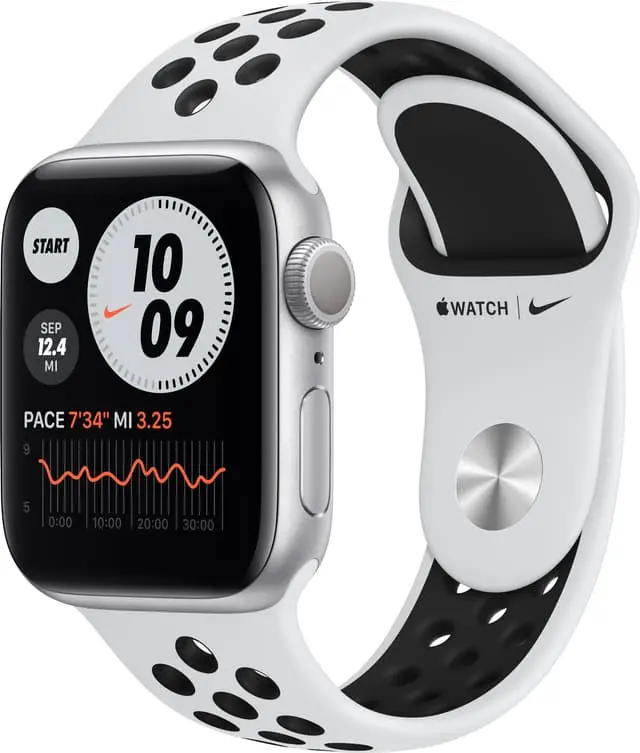 Apple Watch Nike Series 6 40mm GPS (sølv alu/platinagrå sportsreim)