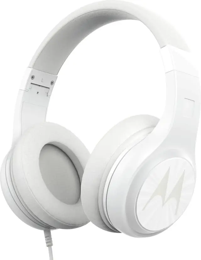 Motorola Pulse 120 on-ear hodetelefoner (hvit)