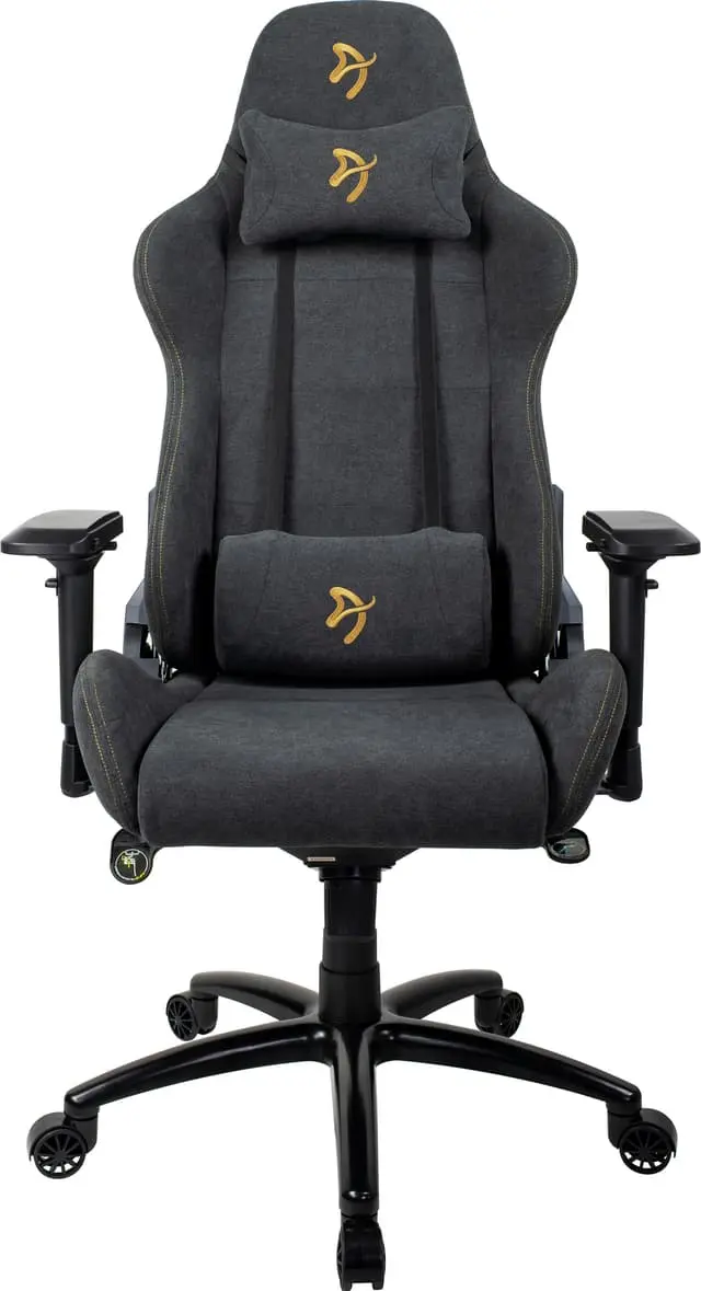 Arozzi Verona Signature Soft Fabric gamingstol (grå, gullfarget logo)