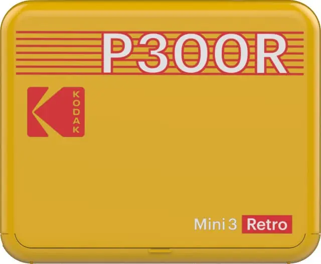 Kodak Mini 3 Plus Retro fotoskriver (gul)