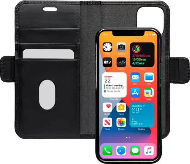 Dbramante1928 Lynge lommebokdeksel iPhone 12 Mini (sort)