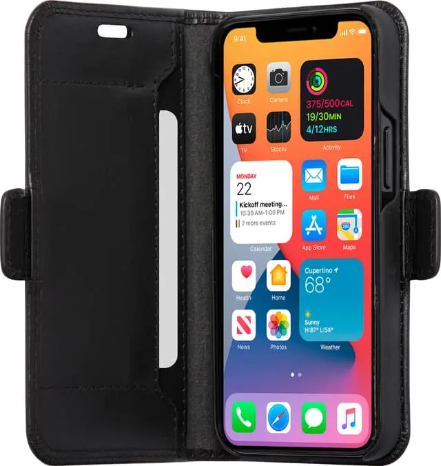 Dbramante1928 Copenhagen Slim lommebokdeksel til iPhone 12 Mini (sort)